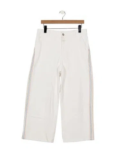 Pre-owned Closed Wide Leg Pants In White