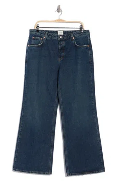 Closed Wide Leg Pedal Pusher Jeans In Blue