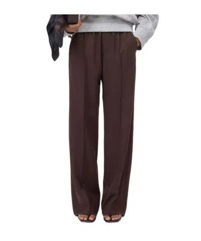 Closed Wide Pants In Brown
