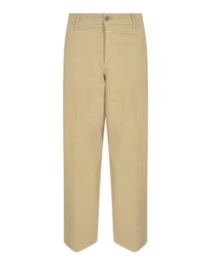 Closed Wide Straight Leg Plain Trousers