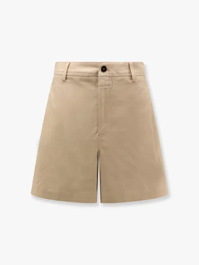 Closed Winslet Cotton And Linen Shorts In Brown