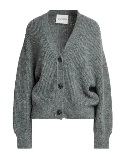 Closed Woman Cardigan Grey Size Xs Polyamide, Alpaca Wool, Wool In Gray
