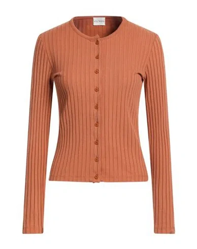 Closed Woman Cardigan Tan Size M Cotton, Elastane In Brown