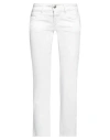 CLOSED CLOSED WOMAN DENIM CROPPED WHITE SIZE 25 COTTON, ELASTOMULTIESTER, ELASTANE