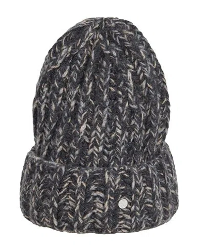 Closed Woman Hat Charcoal Size Onesize Wool In Grey