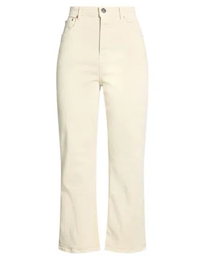 Closed Woman Jeans Beige Size 25 Recycled Cotton, Elastomultiester, Elastane In Neutral