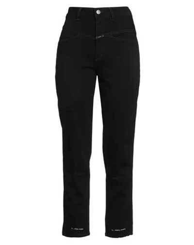 Closed Woman Jeans Black Size 10 Cotton, Modal, Polyester, Elastane