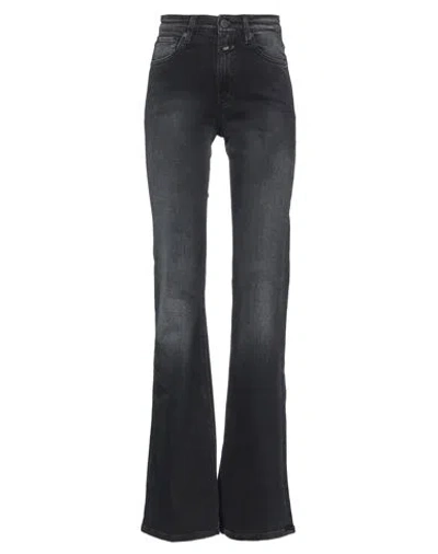 Closed Woman Jeans Black Size 26 Cotton, Elastomultiester, Elastane