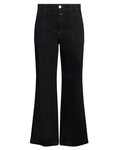 Closed Woman Jeans Black Size 33w-32l Cotton, Modal, Polyester, Elastane