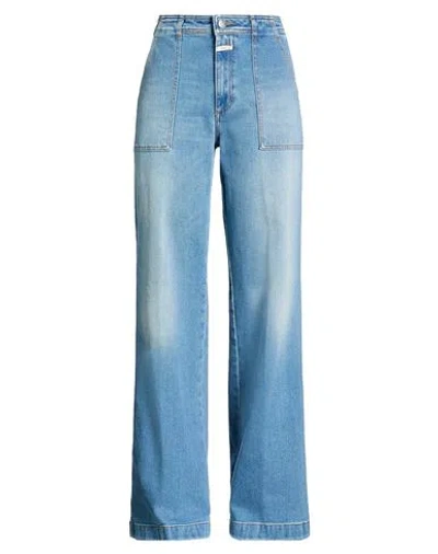 Closed Woman Jeans Blue Size 27 Cotton, Recycled Cotton, Recycled Polyester, Elastane