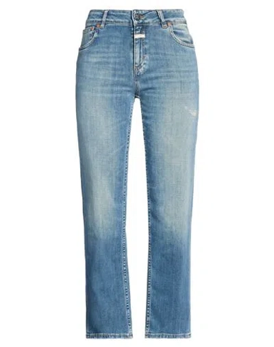 Closed Woman Jeans Blue Size 30w-32l Cotton, Elastomultiester, Elastane