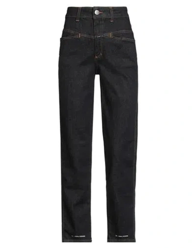 Closed Woman Jeans Blue Size 31 Cotton, Elastane In Black