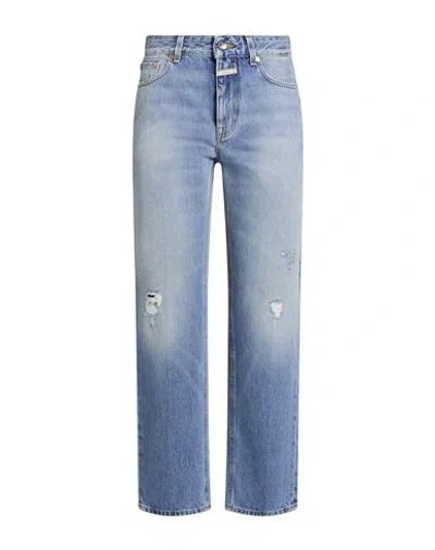 Closed Milo Straight Leg Denim Jeans In Mid Blue