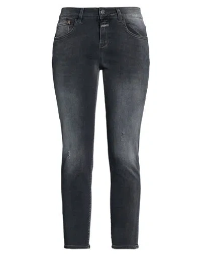 Closed Woman Jeans Charcoal Size 29 Organic Cotton, Elastomultiester, Elastane In Gray