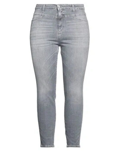 Closed Woman Jeans Grey Size 32 Organic Cotton, Roica In Blue