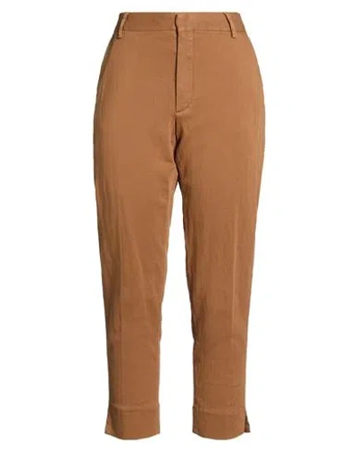 Closed Woman Pants Camel Size 29 Cotton, Linen, Lyocell, Elastane In Brown