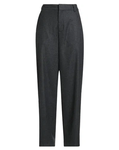 Closed Woman Pants Charcoal Size 30 Virgin Wool, Polyester, Elastane