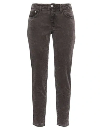 Closed Woman Pants Dark Brown Size 28 Organic Cotton, Tencel Lyocell, Cotton, Elastane