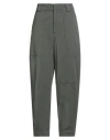 Closed Woman Pants Military Green Size 27 Cotton In Green