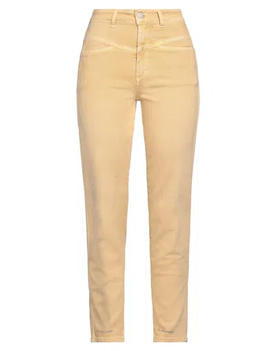 Closed Woman Pants Sand Size 4 Organic Cotton, Elastomultiester, Elastane In Beige