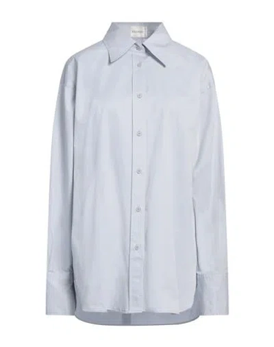 Closed Woman Shirt Sky Blue Size L Cotton, Elastane