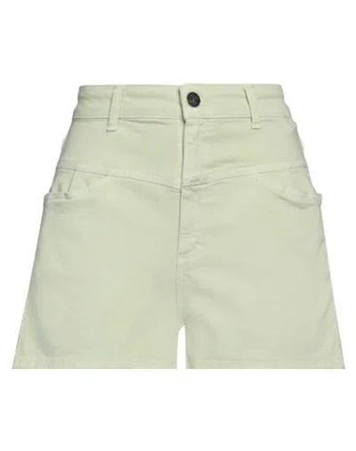 Closed Woman Shorts & Bermuda Shorts Light Green Size 28 Organic Cotton, Elastomultiester, Elastane