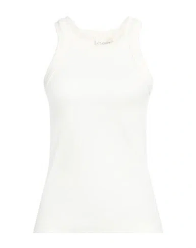 Closed Woman Tank Top White Size L Organic Cotton, Elastane