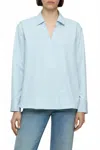 Closed Women's Asymmetric Top In Light Sky Blue In Blue