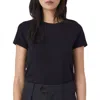 Closed Basic Cotton Tee In Black In Blue