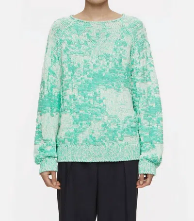Closed Women's Chunky Cardigan In Green Kick In Multi
