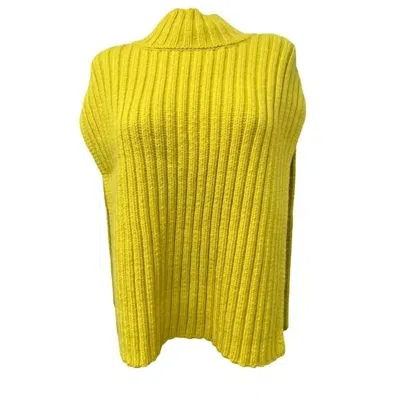 Closed Women's Chunky Ribbed Dickie Sweater In Yellow