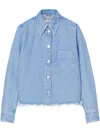 CLOSED CLOSED WOMEN'S COATS CLEAR BLUE