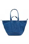 Closed Women's Denim Tote Bag In Mid Blue In Blue
