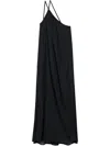 Closed Gathered Dress Clothing In Black