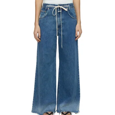 Closed Women's Morus Wide Leg Jean In Dark Blue