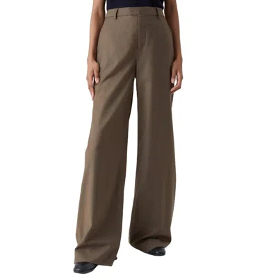 Closed Women's Nanton Flannel Pant In Golden Wood In Brown