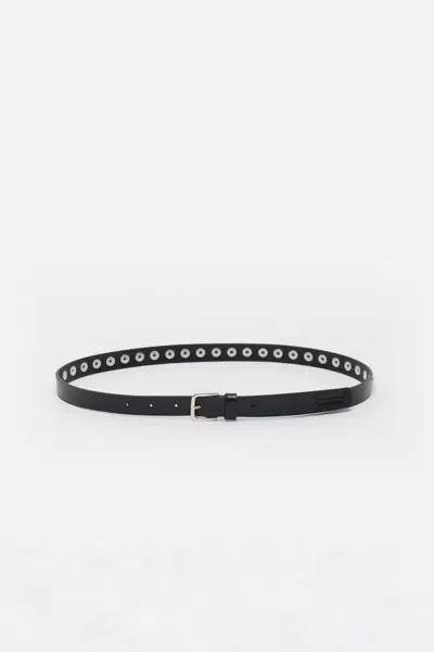 Closed Women's Narrow Belt In Black
