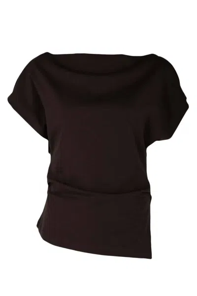 Closed Women's Off Shoulder Top In Maple Brown
