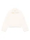 Closed Open Polo Sweatshirt In Dune Beige In Pink