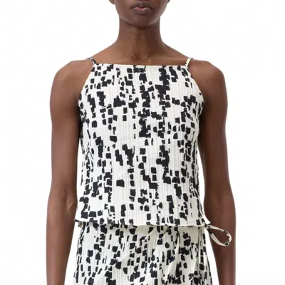 Closed Women's Printed Tank Top In Dune Beige In White