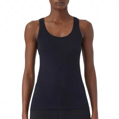 Closed Women's Pure Cotton Tank Top In Black In Blue