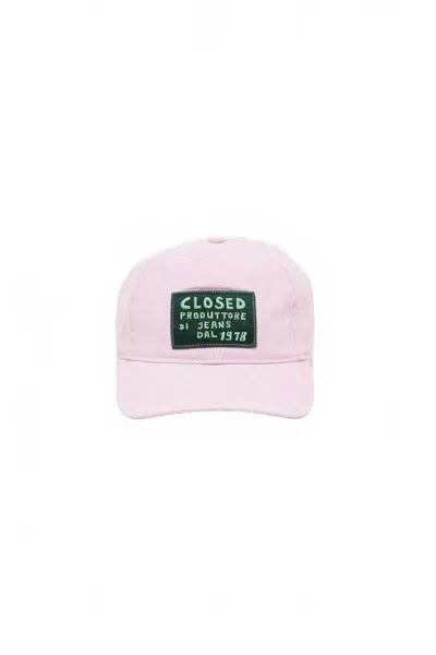 Closed Women's Six-panel Cotton Cap In Blush Pink In Multi