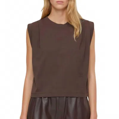 Closed Women's Sleeveless Top In Chilly Chocolate In Brown