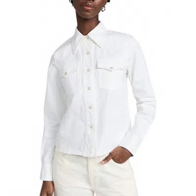 Closed Women's Western Denim Shirt In White