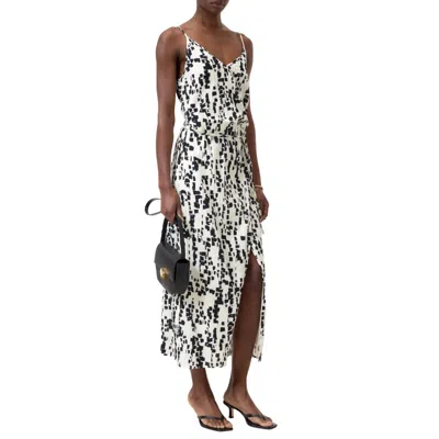 Closed Women's Wrap Dress In Dune Beige In White