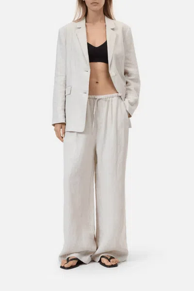 Closed Women's Wynston Wide Pants In Mud Grey In White