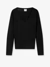 Closed Wool And Silk Blend Sweater In Black