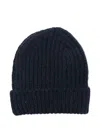Closed Ribbed-knit Beanie Hat