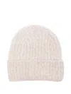 Closed Wool Beanie In White