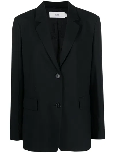 Closed Wool Blend Single-breasted Jacket In Black